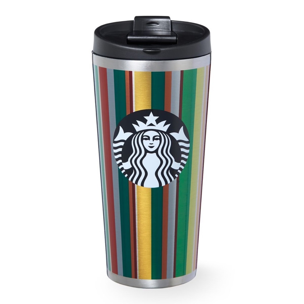 Starbucks Vertical Stripe Travel Mug